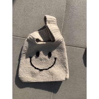 Túi smile (đặt làm theo yêu cầu) đan móc bằng len
