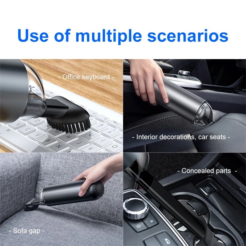 Máy hút bụi cầm tay mini 70mai Vacum Cleaner Swift thiết bị làm sạch ô tô không dây, phụ kiện thông minh
