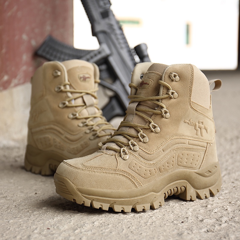 Giày bốt quân đội chống nước size 39-46 dành cho nam