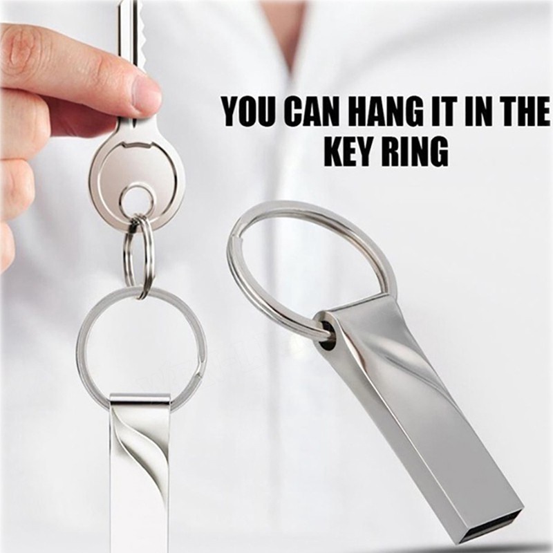 Usb 2.0 2TB Dung Lượng 16GB 128GB Bằng Kim Loại Chống Nước Có Móc Khóa