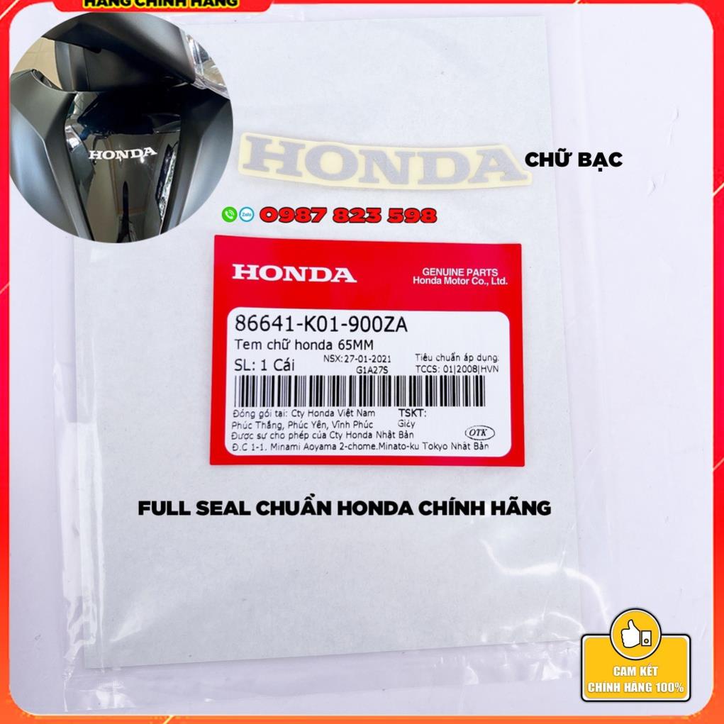 Tem Chữ HONDA Chính Hãng Dán Mặt Nạ SH, Tem Mặt Nạ Honda