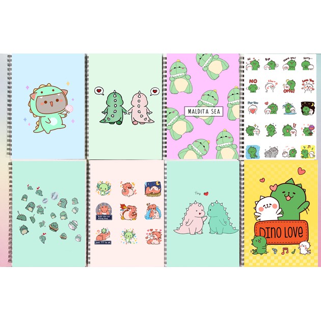 Sổ lò xo khủng long SLX27 100 trang 14x20cm sổ A5