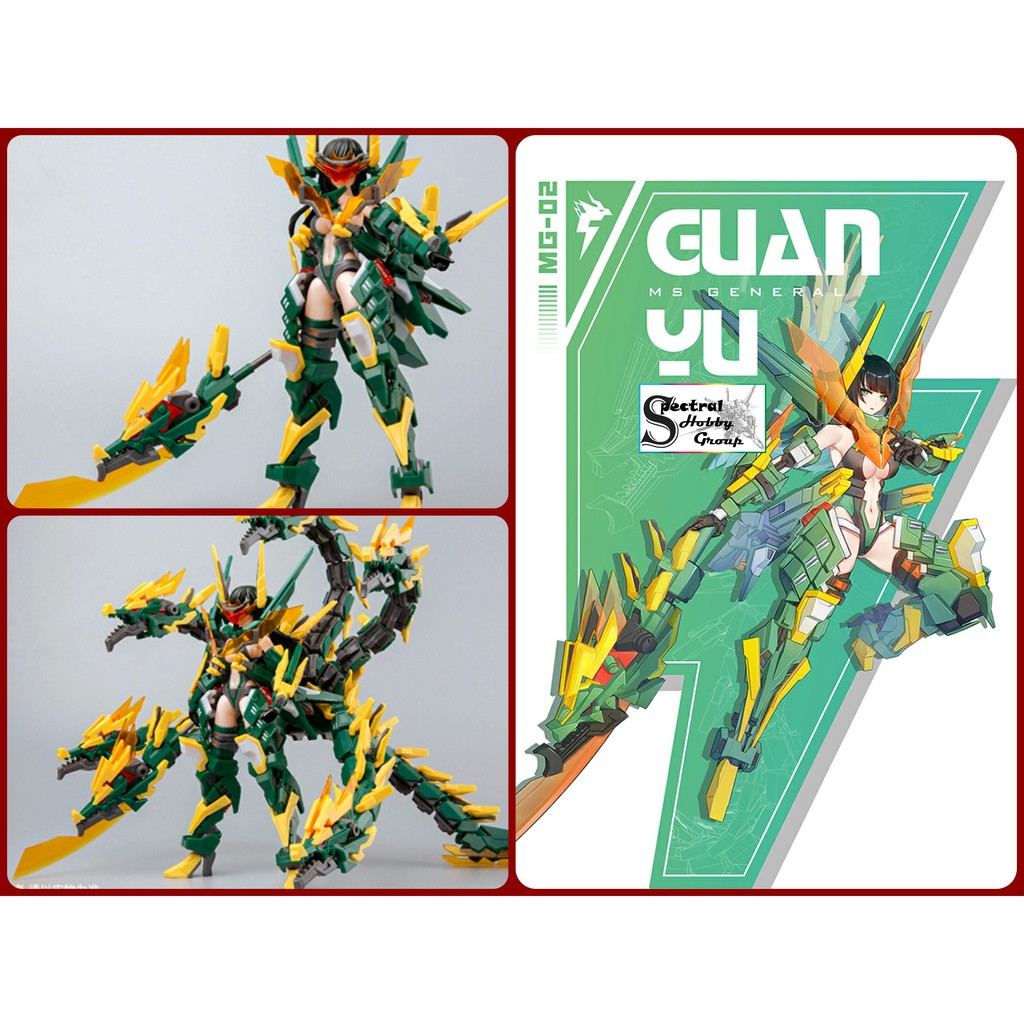 Mô hình nhựa lắp ráp PA Pretty Armor Girl MG02 Guan Yu MS General
