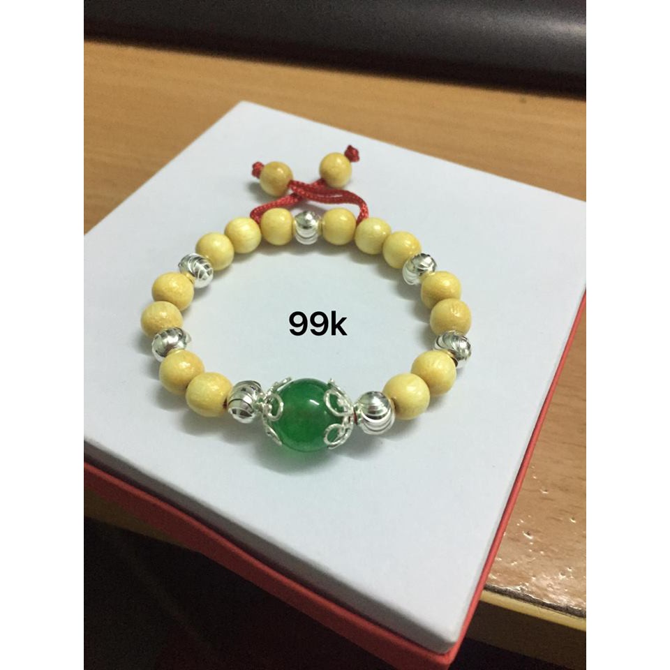 vòng dâu tằm mệnh mộc cho bé 2020( tặng kèm day hạt dự phòng khi lớn cho bé)