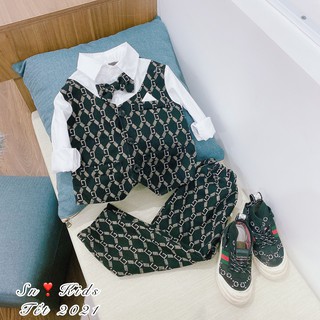 Set vest umi dạ cho bé trai
