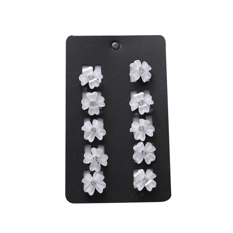 Set 10 Kẹp Tóc Hoa Nhỏ Dễ Thương Dành Cho Nữ DIY