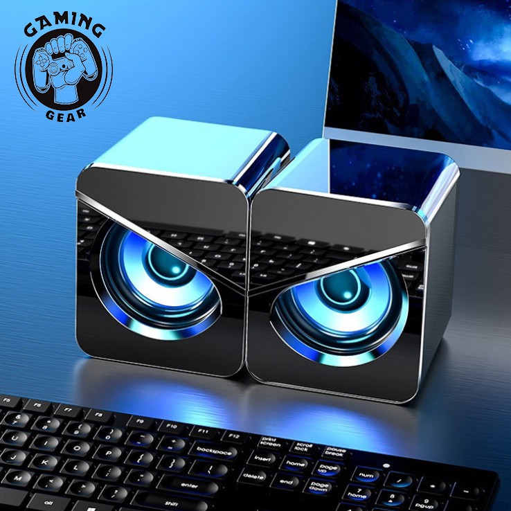 Loa máy tính laptop vi tính mini MC V-128 âm Bass Trầm nổi loa di động Eagle Eye dùng cho giắc cắm âm thanh 3.5MM