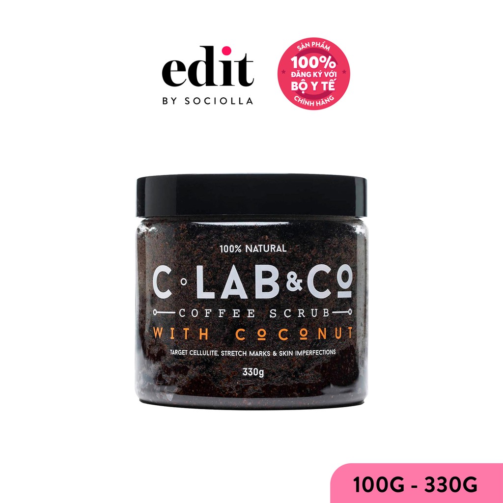 Tẩy tế bào chết C Lab &amp; Co chiết xuất Hạt Cà Phê Arabica &amp; Dầu Dừa 330g