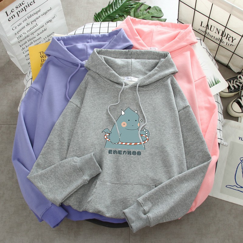Áo hoodie khủng long lắc vòng HTH1120