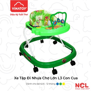 [CHÍNH HÃNG] Xe Tập Đi L3 Con Cua (Không nhạc) - M1393A-XTĐ - Dành Cho Bé Từ 6 - 12 Tháng