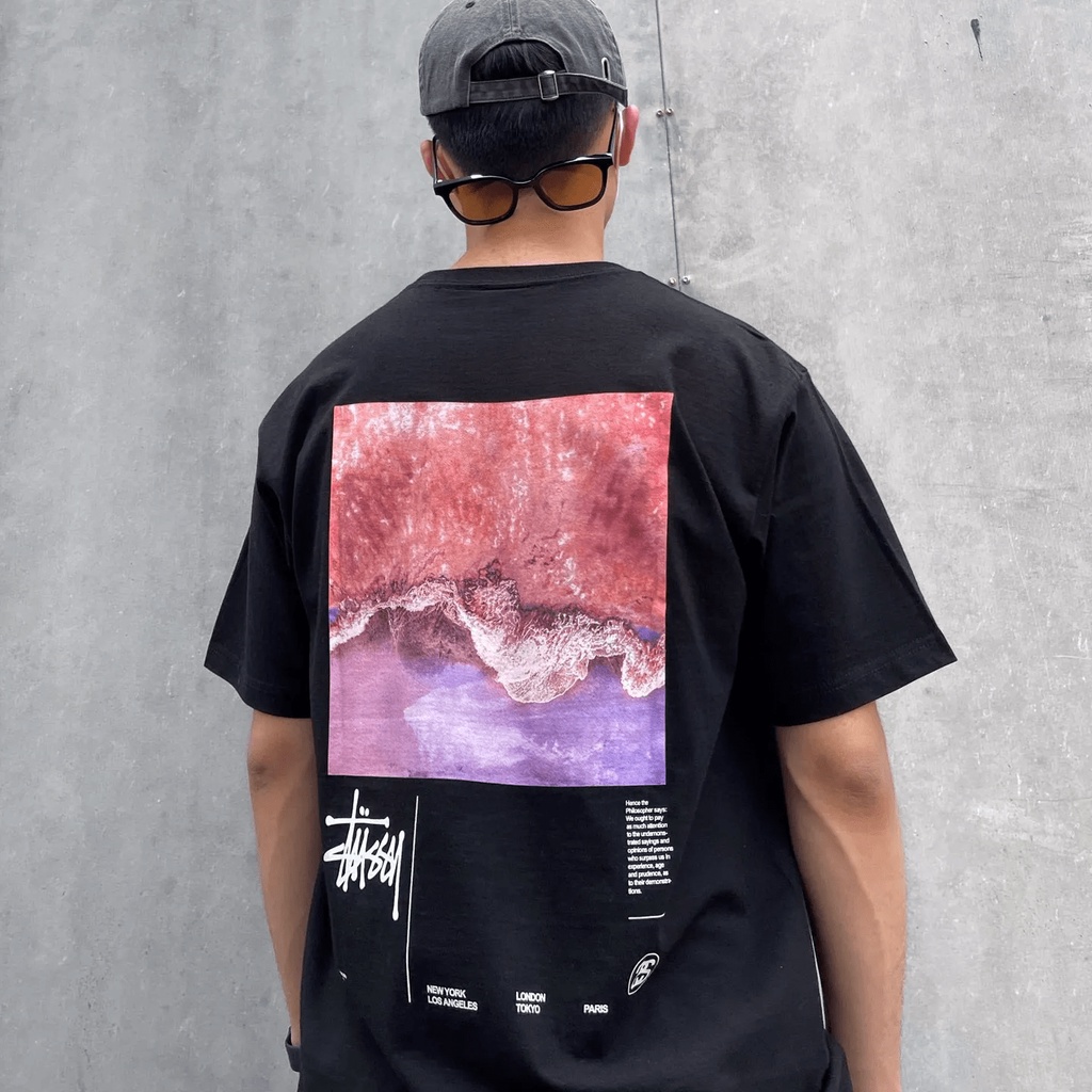 ÁO THUN STUSSY OCEAN DREAM, ÁO PHÔNG UNISEX STUSSY NAM NỮ FORM RỘNG HÀN QUỐC - CÓ SẴN