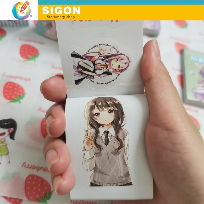 Set 24 Sticker Dán Trang Trí Album Ảnh DIY Sáng Tạo