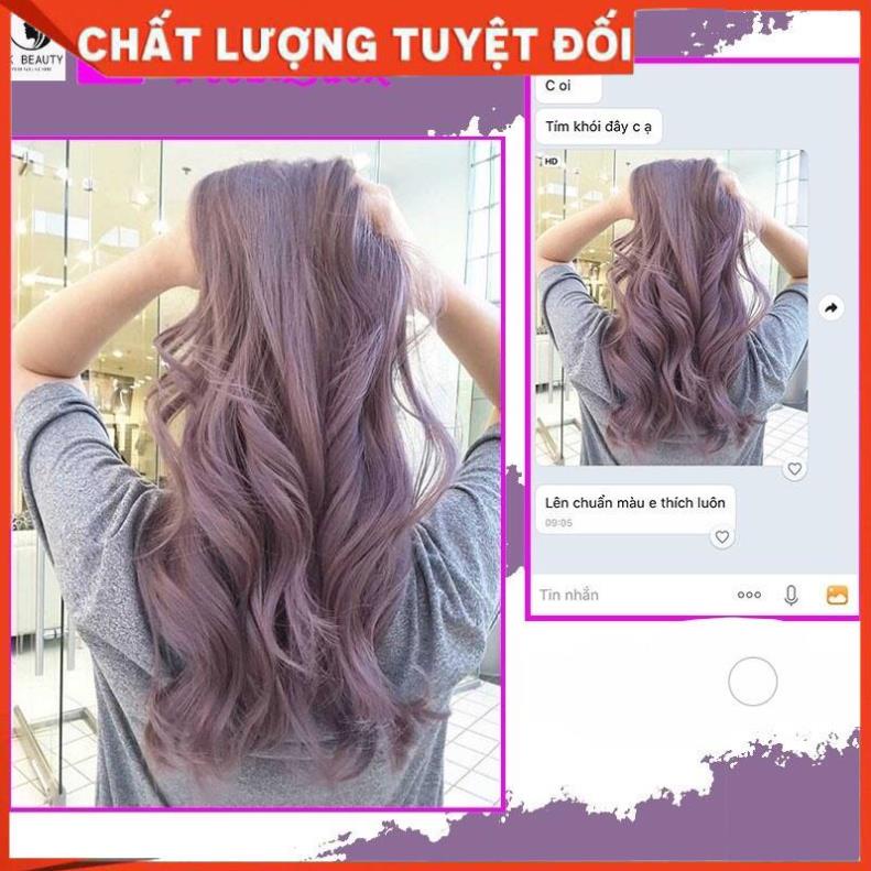 Thuốc nhuộm tóc Tím khói kèm bộ dụng cụ nhuộm tóc