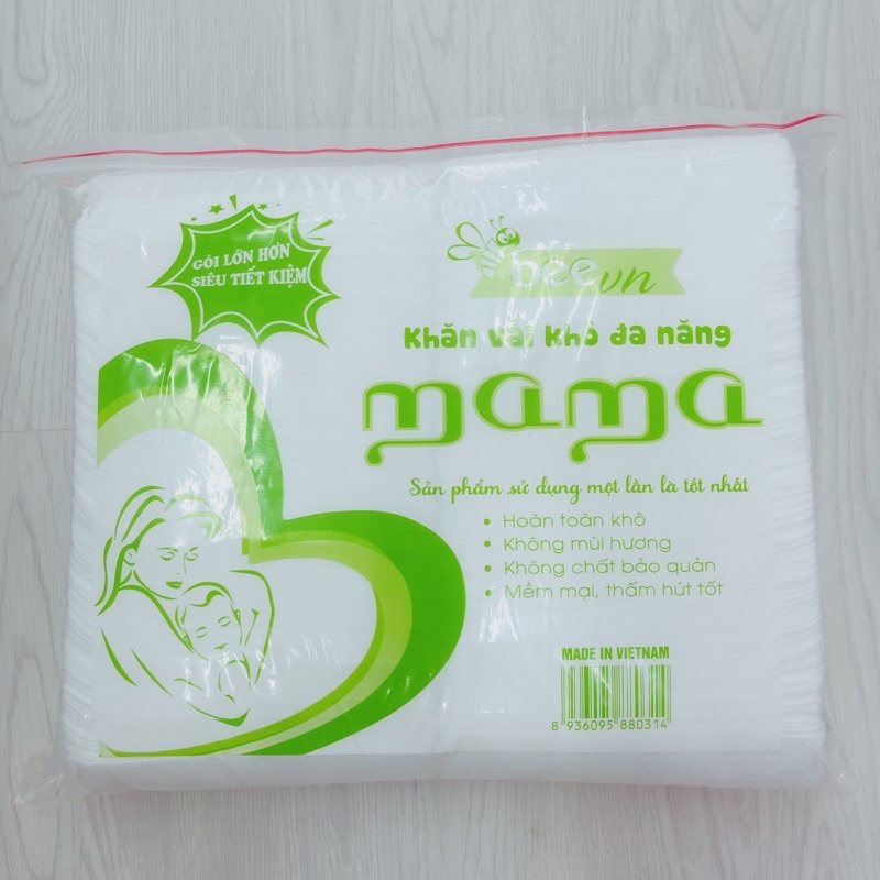 Khăn vải khô đa năng túi MaMa 600g ( 600 tờ )