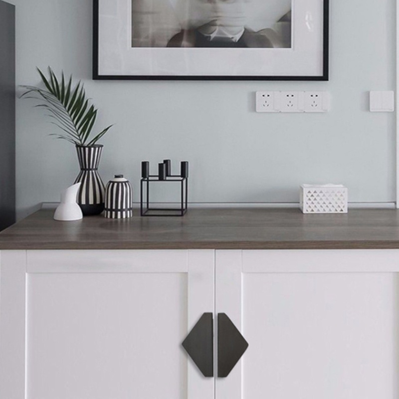 Tay Nắm Ngăn Kéo Tủ Bằng Nhôm Kèm Ốc Vít Tiện Dụng