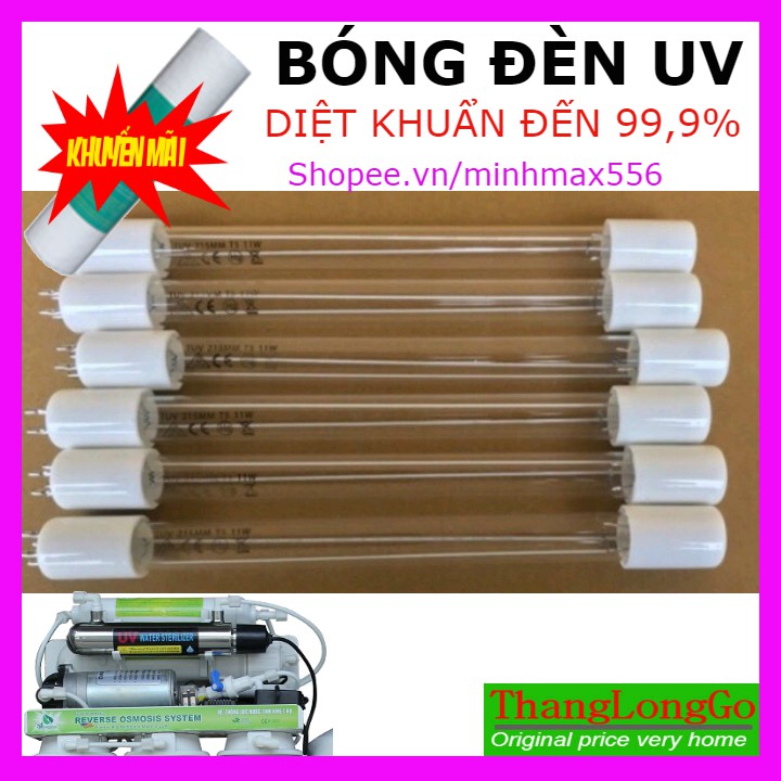 [UY TÍN SỐ 1] Bóng đèn UV 6w dành cho máy lọc nước Ro | Tiết kiệm điện