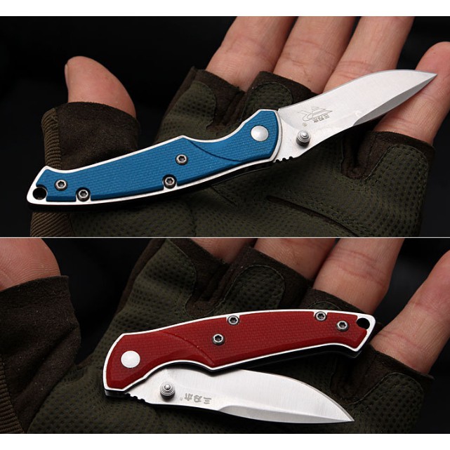 Sanrenmu 6029 Móc khóa dao rọc mini của hãng Sanrenmu lưỡi thép 8Cr14Mov Stanless Steel có khóa lưỡi và clip cài