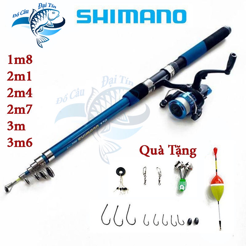 Bộ cần câu máy Shimano tặng kèm phụ kiện câu cá, đảm bảo rẻ nhất