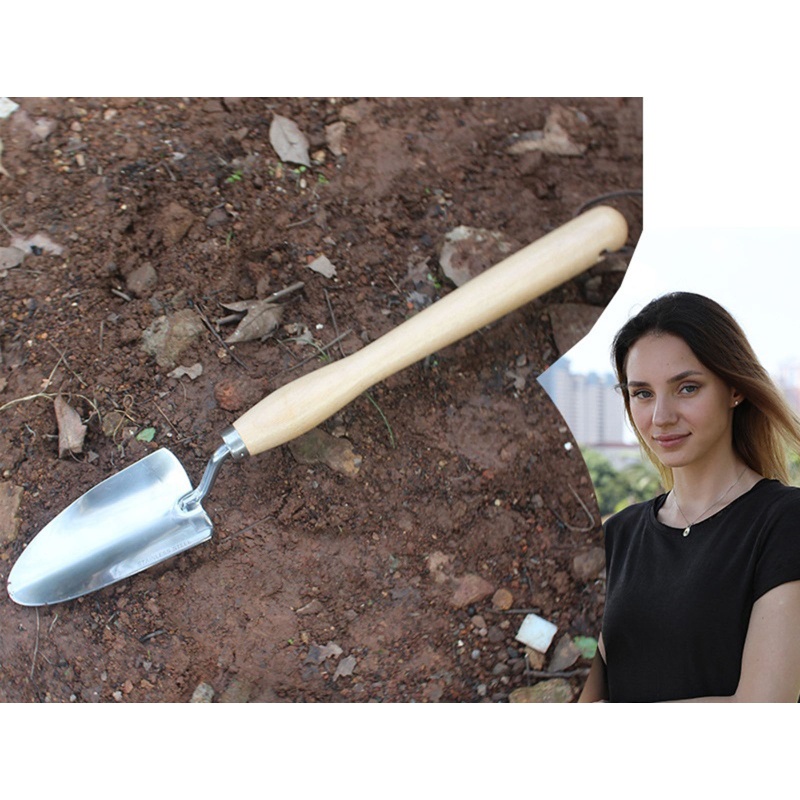 Xẻng Làm Vườn Bằng Thép Không Gỉ Chất Lượng Cao