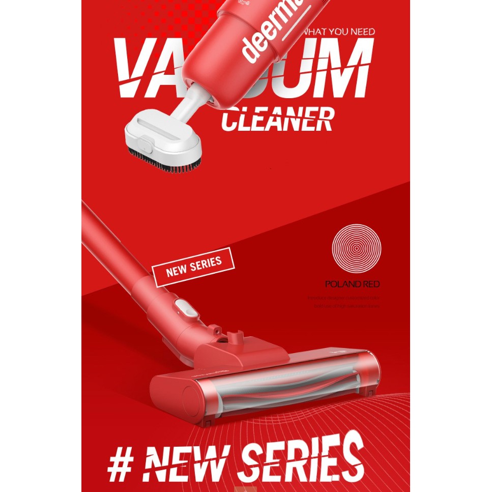 [Mã ELMS5 giảm 7% đơn 300K] (Tặng lọc dự phòng) Máy hút bụi không dây Deerma VC21 (Red Edition) | BigBuy360 - bigbuy360.vn