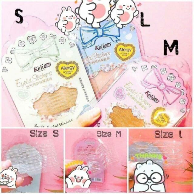 💃💃Miếng dán mí lưới Keli Allergy Double Eyelid Stickers