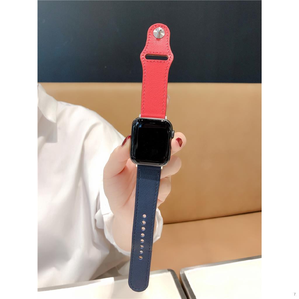 ✥☊Dây đeo bằng da khóa kim loại 38mm/40mm/42mm/44 mm cho đồng hồ Apple iWatch 5 4 3 2 1