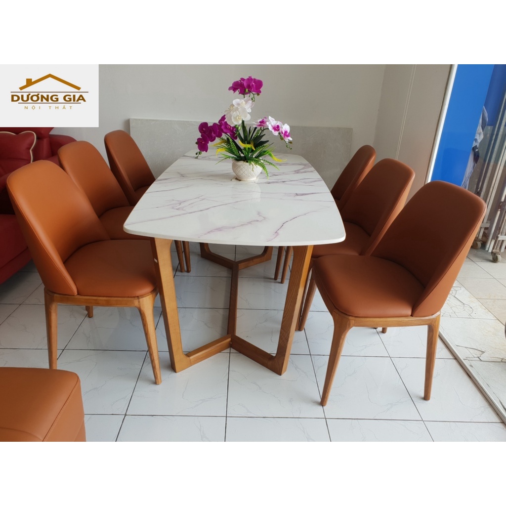Bộ bàn ăn gia đình 4 ghế sang trọng
