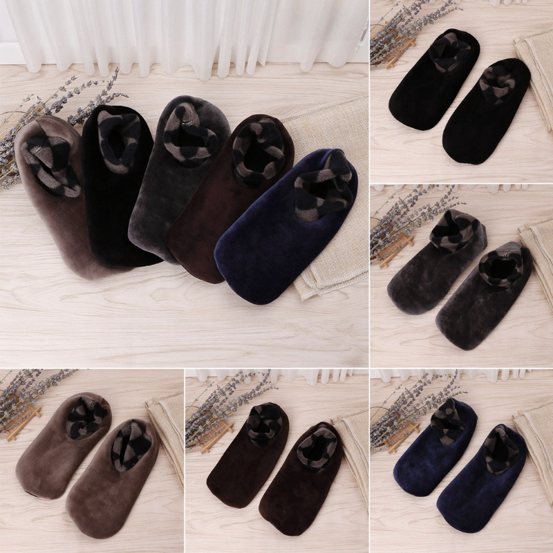 Vớ Thuyền Dày Dặn Co Giãn Chống Trượt Thời Trang Mùa Đông Cho Nam