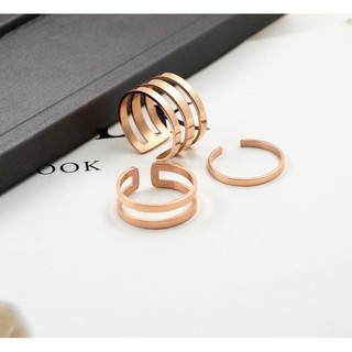 Bộ 3 Chiếc Nhẫn Titan Cá Tính