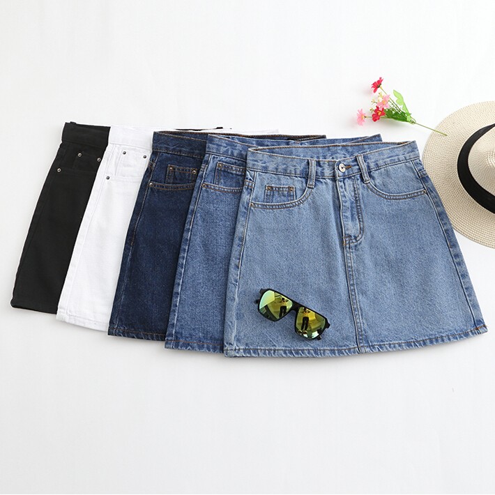 Chân Váy Denim Lưng Cao Thời Trang Hàn Quốc Dành Cho Nữ | BigBuy360 - bigbuy360.vn