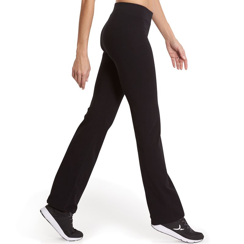 Quần legging co giãn ôm vừa cho nữ Decathlon Nyamba  fit+ 500 - đen big size 3XL(&gt;75kg)