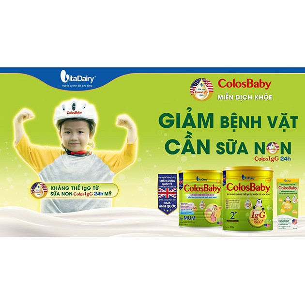 Sữa bột Colosbaby Gold IgG1000 0+, 1+, 2+ lon 400g