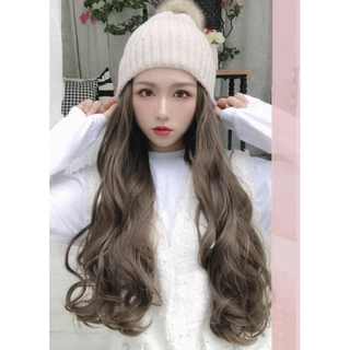 Tóc giả mũ len❤freeship 50k❤ tóc giả mũ len xoăn cao cấp
