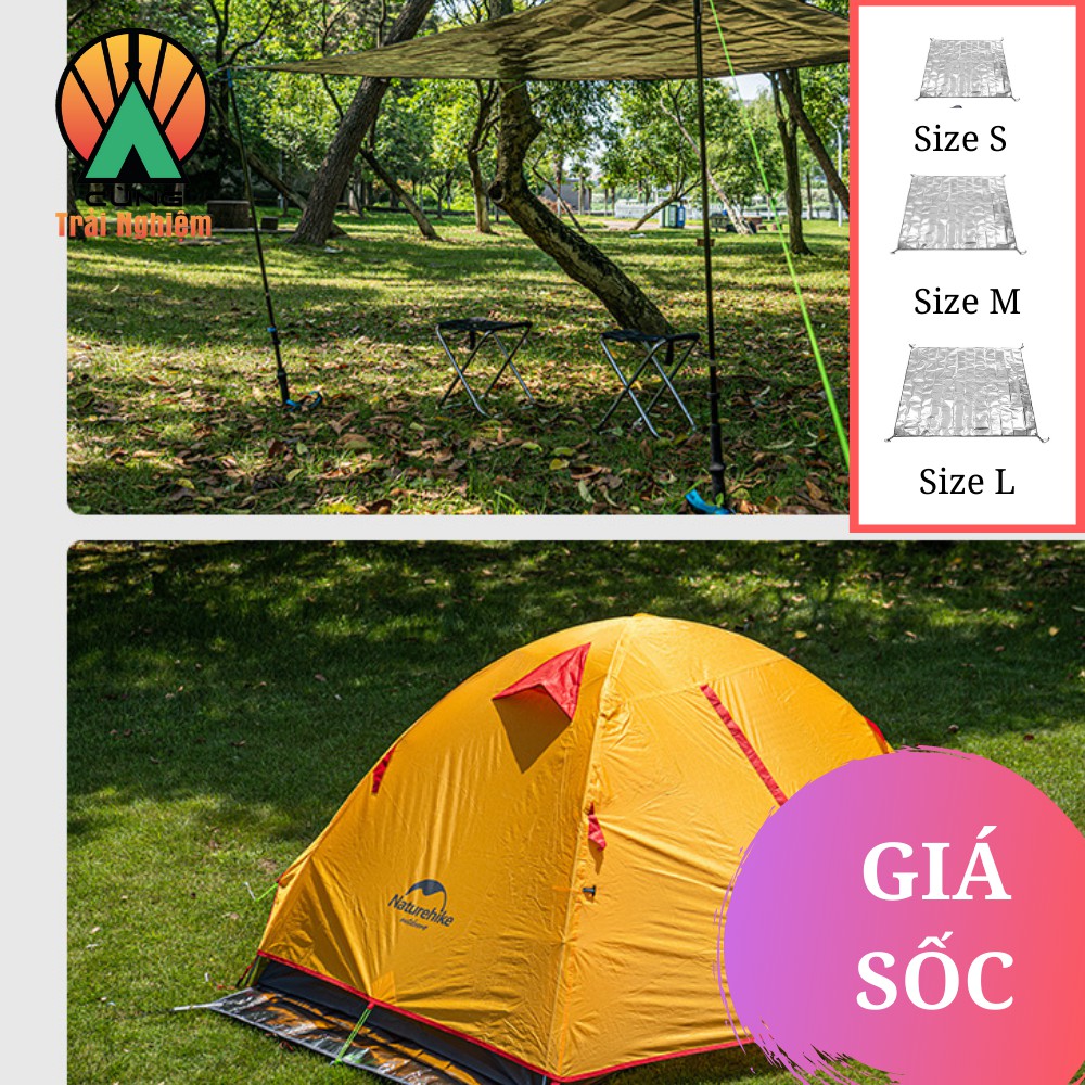 Thảm Dã Ngoại Naturehike Tráng Nhôm Phản Quang Hai Mặt Cách Nhiệt, Chống Thấm Nước Cho Cắm Trại NH20FCD03