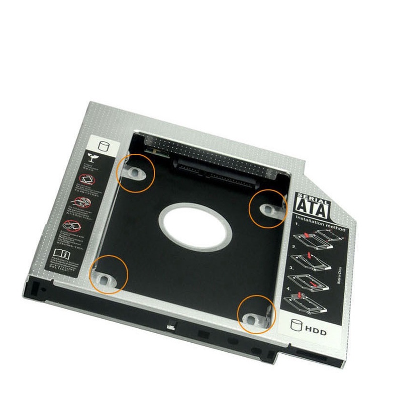 Caddy Bay HDD SSD SATA 3 9.5mm/12.7mm - Khay ổ cứng thay thế ổ DVD