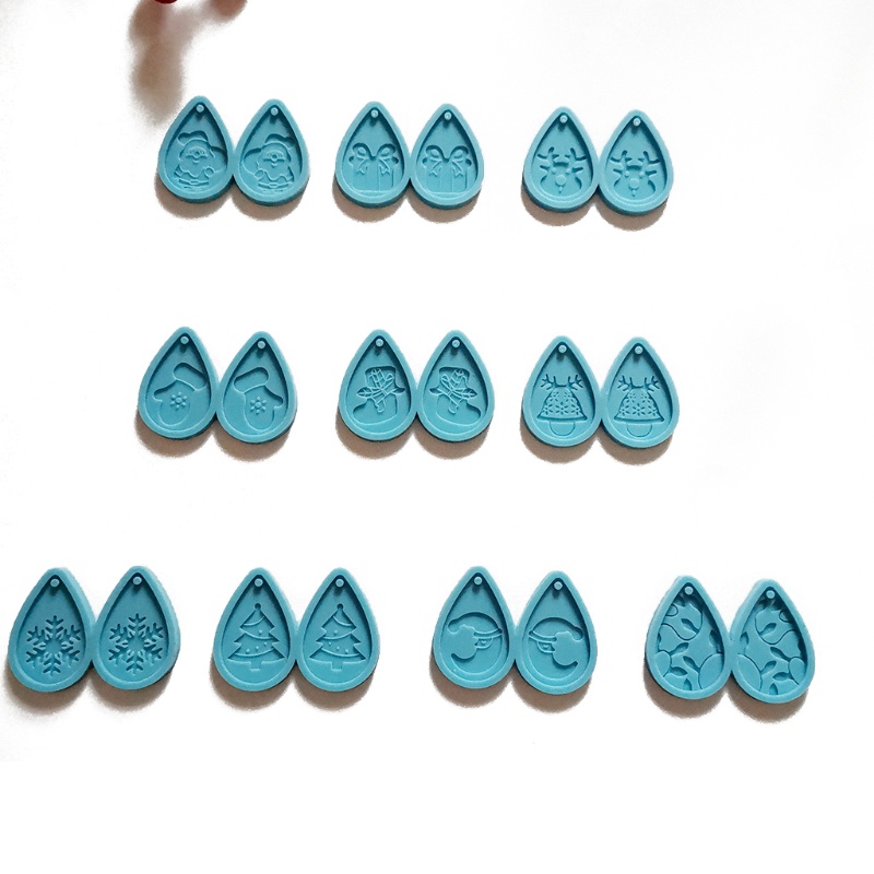 Set 10 Khuôn Silicone Làm Mặt Trang Sức Thủ Công