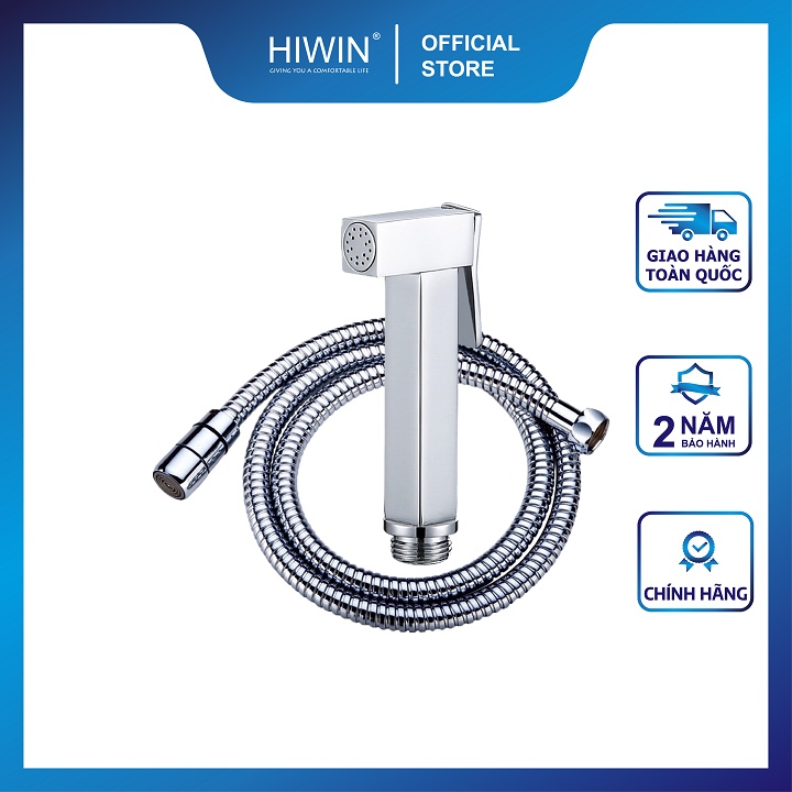 Bộ vòi xịt vệ sinh đa năng chất liệu đồng mạ crom mặt gương bóng HIWIN PJF-2020