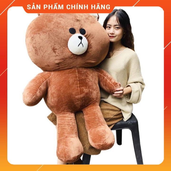 Gấu Brown FREESHIP Gấu Brown Cao Cấp Mềm Mịn Khổ 1m5 Cao 1m2 - Hút Chân Không