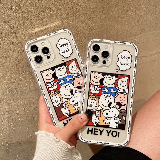 Ốp điện thoại TPU trong suốt chống sốc hình Snoopy HLE 09 cho Xiaomi Mi POCO M4 Pro 5G 11 11T 10T 9 8 SE A3 A2 Lite