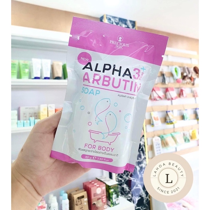 soap xà phòng kích trắng da Alpha arbutin 3plus 80g