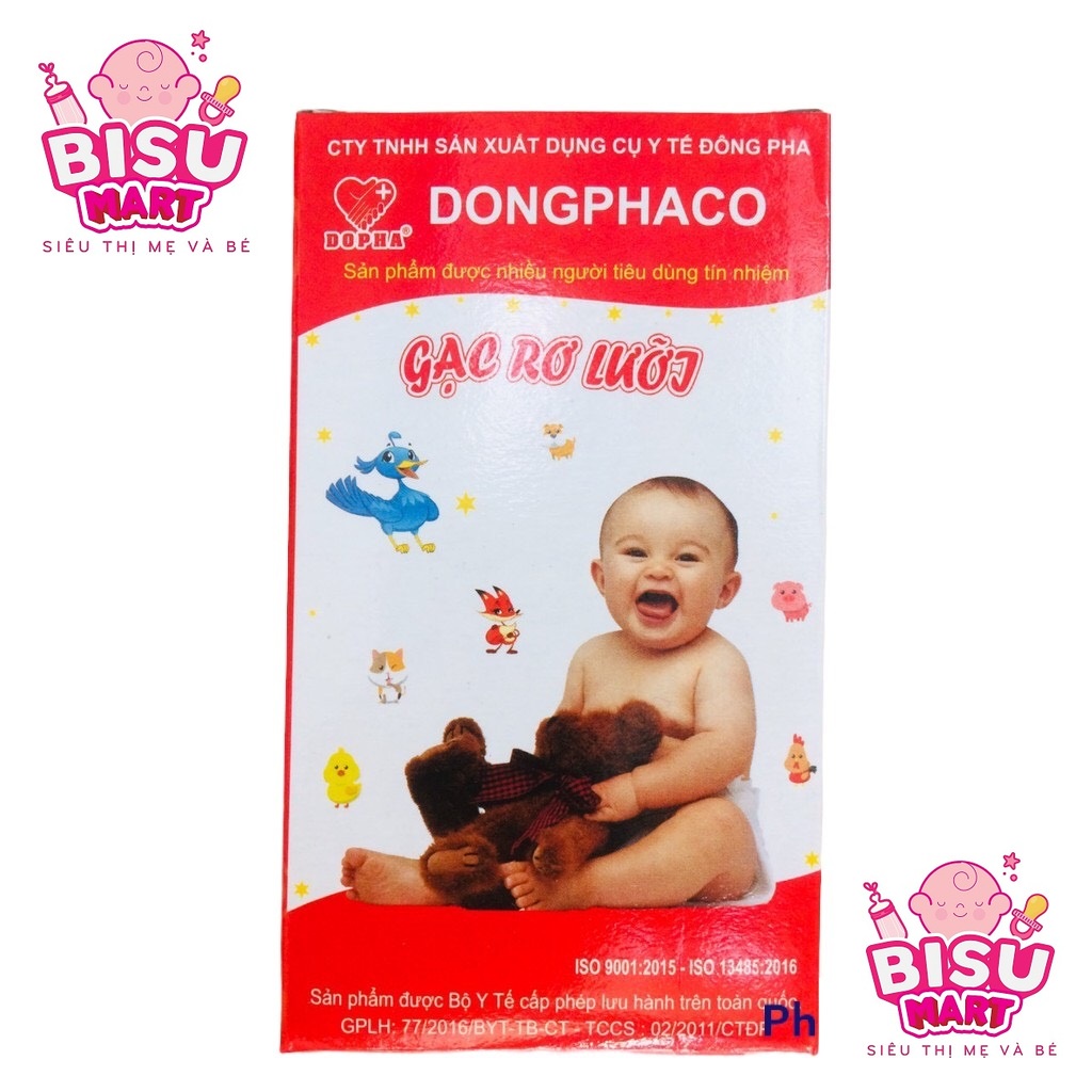 COMBO 10 hộp Gạc rơ lưỡi Đông Pha (1 hộp 5 cái)