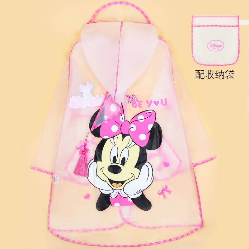 ♛Áo Mưa Trong Suốt Họa Tiết Elsa Xinh Xắn Dành Cho Bé