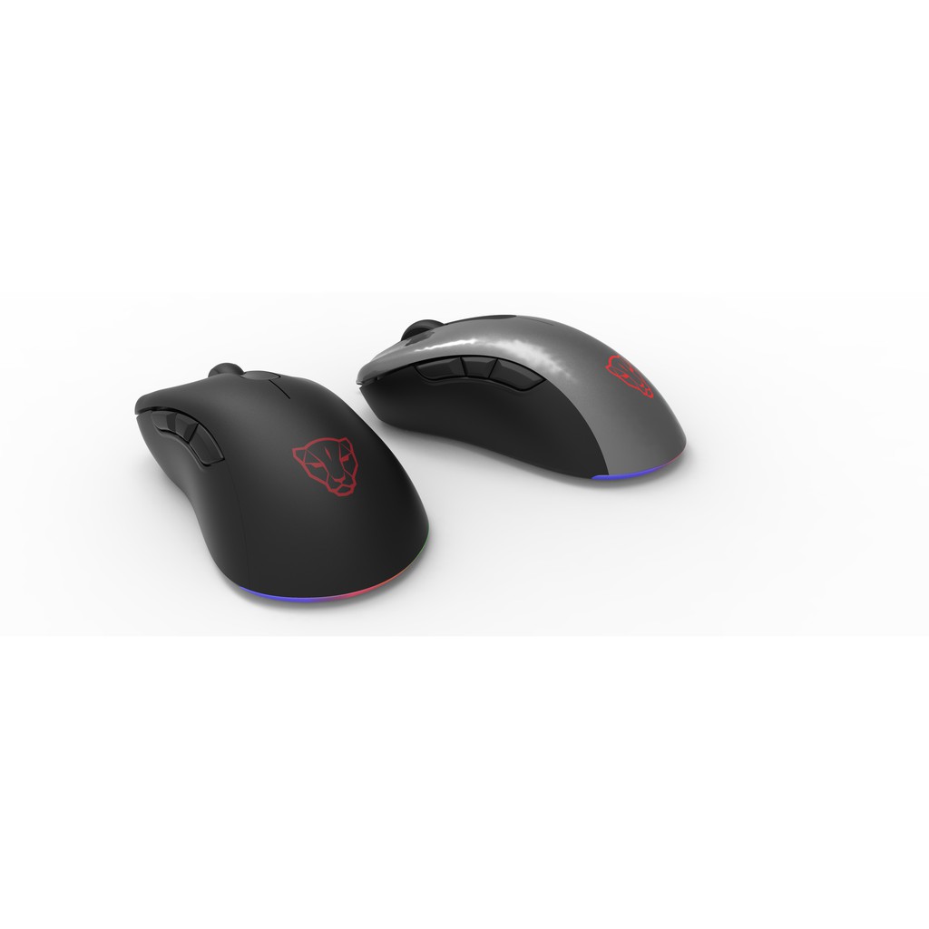 Chuột Motospeed V100 (ZEUS 6400) NEW RGB Gaming mouse có LED thay đổi theo DPI BLACK - Sliver