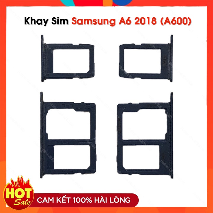 Khay Đựng Sim Samsung Galaxy A600 / A6 2018 Zin Bóc Máy