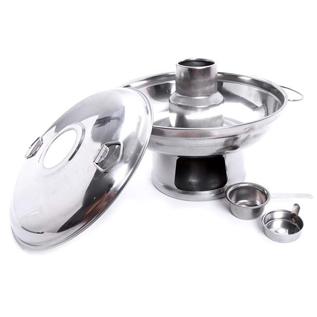 Nồi Lẩu Inox 24 Cm Sử Dụng Cồn_Than