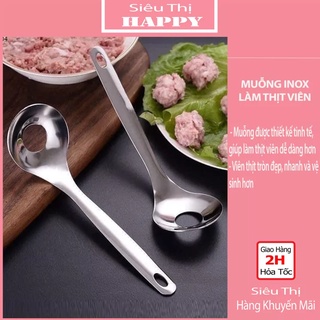 Muỗng inox làm thịt viên tiện ích