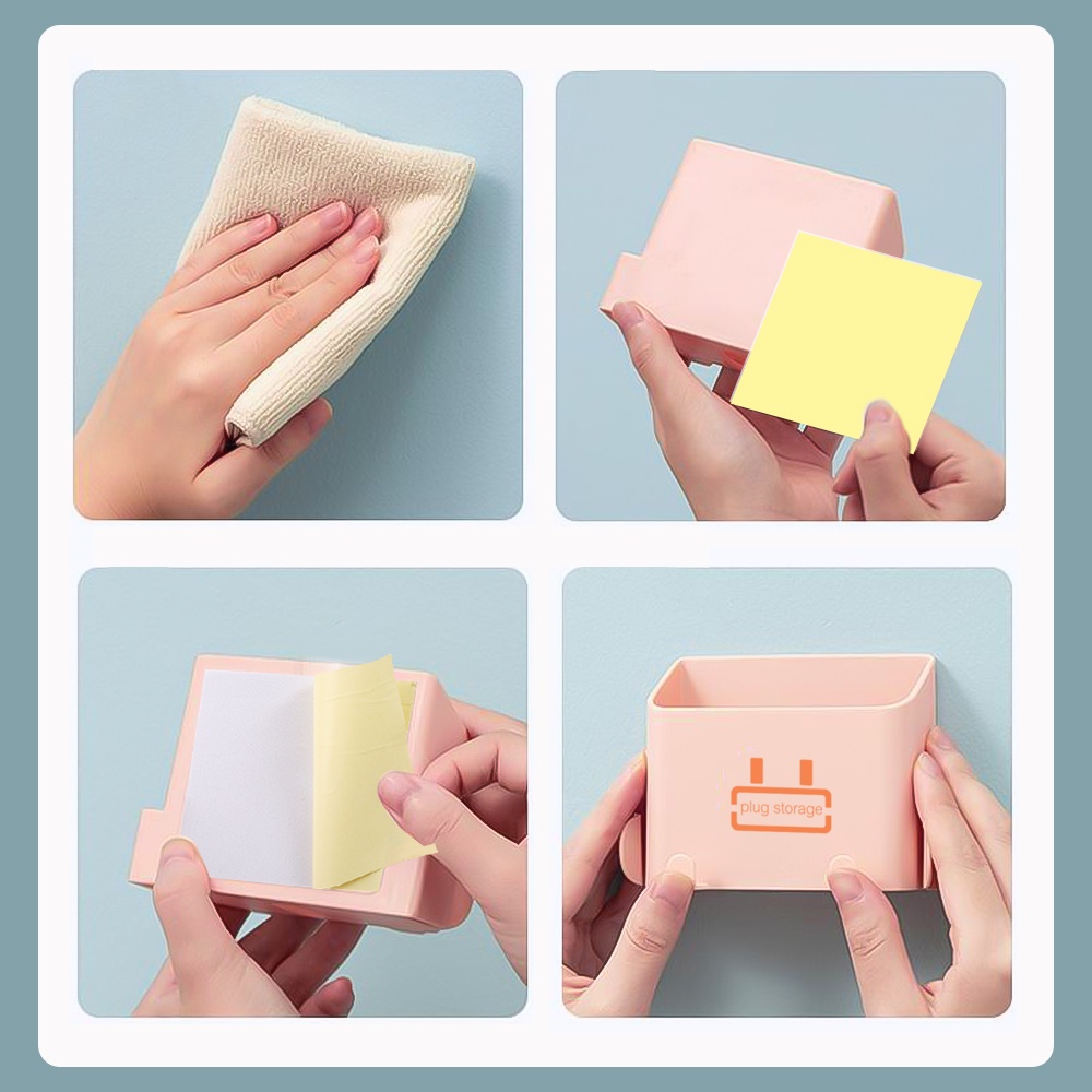 Giá Đỡ Treo Tường Không Cần Đinh Thiết Kế Đơn Giản Tiện Dụng Cho Phòng Tắm/ Nhà Bếp