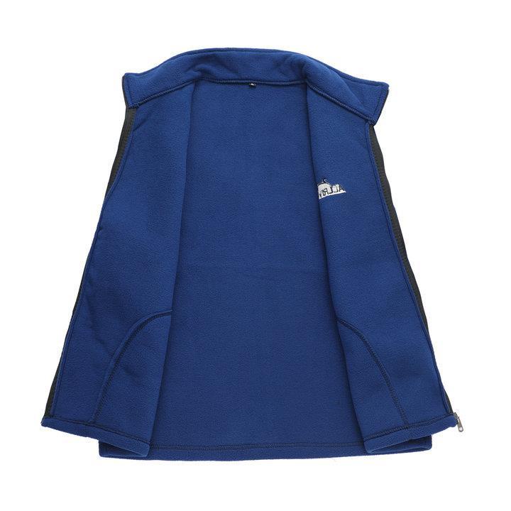 Áo Khoác Cardigan Cổ Đứng Lót Lông Cừu Giữ Ấm Thời Trang Thể Thao Ngoài Trời Cho Nam