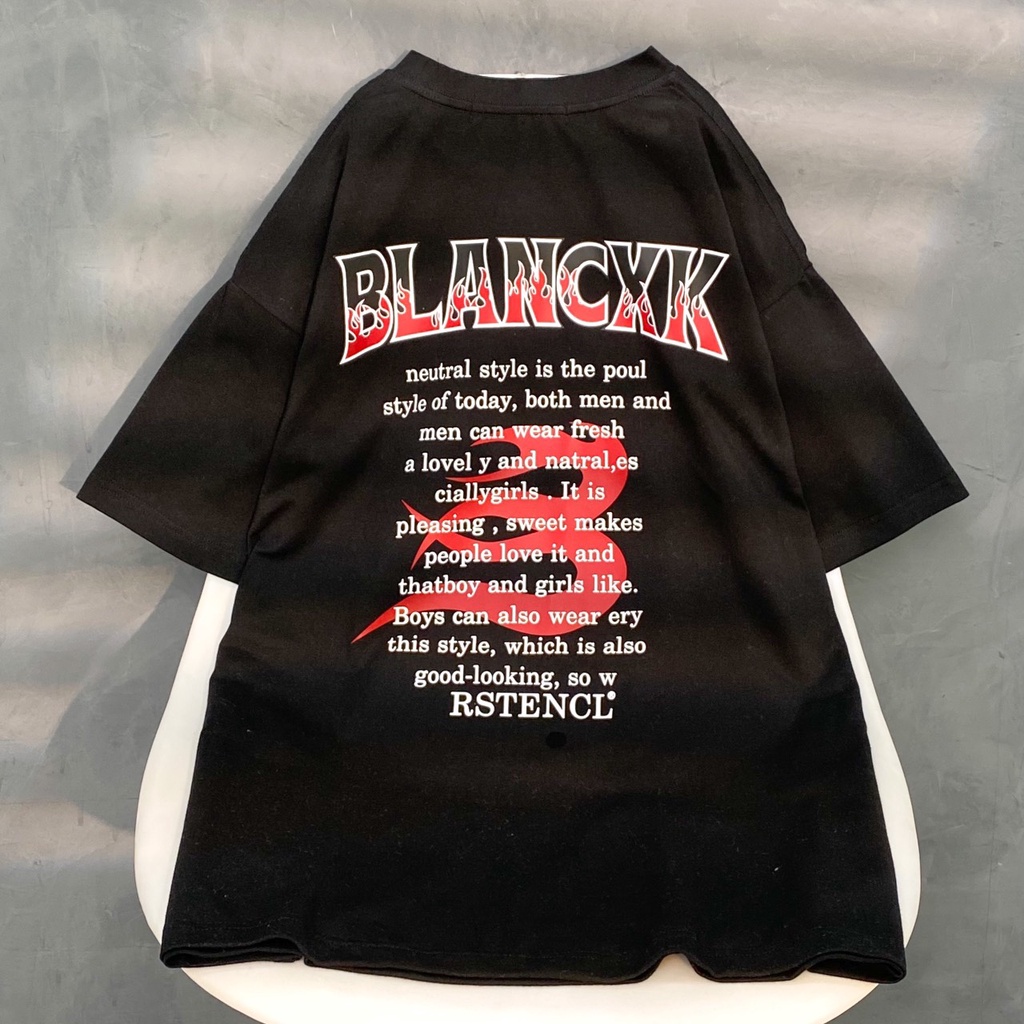 Áo Thun Tay Lỡ Unisex BLAN Chất Liệu Vải TICI Form Rộng - Tuni Store