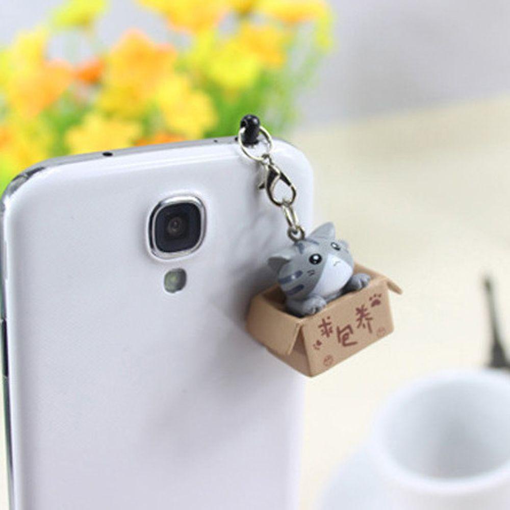 Nút Bịt Chống Bụi Tai Nghe Điện Thoại Hình Mèo Dễ Thương
